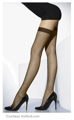 Gorgeous stockings courtesy Wolford dot com