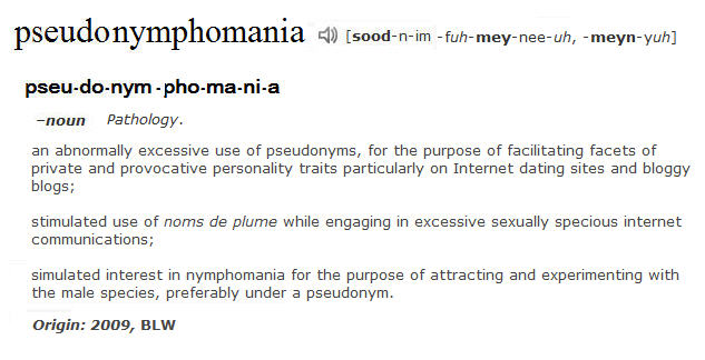 Pseudonymphomania definition according to Big Little Wolf 2009